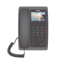 (H5W Color Negro)Teléfono IP WiFi para Hotelería, profesional de gama alta con pantalla LCD de 3.5 pulgadas a color, 6 teclas
