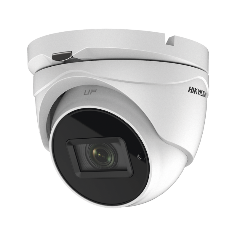 Eyeball TURBOHD 4K (8 Megapixel) / Lente Mot. 2.7 a 13.5 mm / IR EXIR 60 mts / Exterior IP67 / dWDR / TVI-AHD-CVI-CVBS / 9 a 15 Vcc