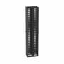 Organizador Vertical PatchRunner™, Doble (Frontal y Posterior), Para Rack Abierto de 45 Unidades, 12in de Ancho, Color Negro