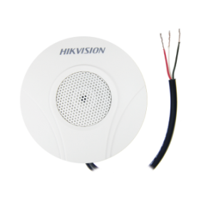 Micrófono Omnidireccional (360°) / Uso en Interior / Preamplificado para CCTV / Cancelación de Ruido Ambiental