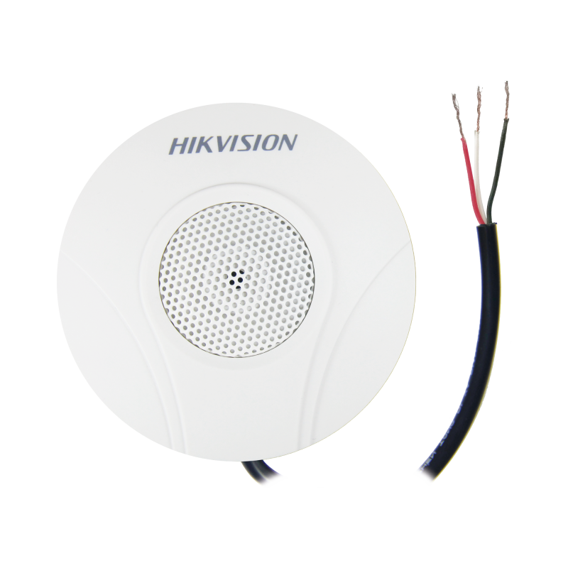 Micrófono Omnidireccional (360°) / Uso en Interior / Preamplificado para CCTV / Cancelación de Ruido Ambiental