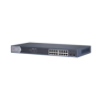 Switch Gigabit PoE+ / Administrable / 16 Puertos 1000 Mbps PoE+ / 2 Puertos SFP / Configuración Remota desde Hik-ParnerPro / PoE hasta 300 Metros / 225 Watts