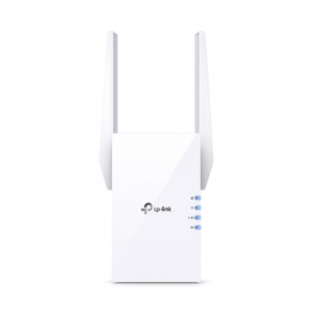 Repetidor / Extensor de Cobertura WiFi AX 1500 Mbps, doble banda 2.4 GHz y 5 GHz, con 1 puerto 10/100/1000 Mbps