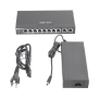Router administrable , 6 puertos LAN  y 2 puertos LAN/WAN POE+ af/at gigabit hasta 110w, 1 puertos LAN/WAN gigabit y 1 Puerto