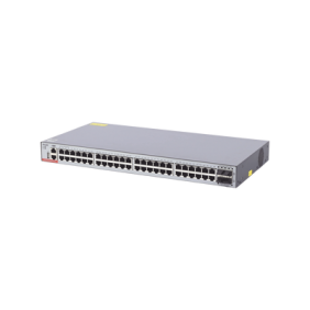 Switch Administrable Capa 3 con 48 puertos Gigabit + 4 SFP+ para fibra 10Gb, gestión gratuita desde la nube.