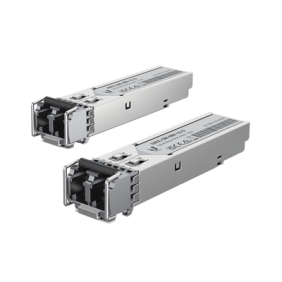 UFiber Módulo SFP, transceptor MiniGibic MultiModo 1.25 Gbps, distancia 550m, conectores LC, paquete de 2 piezas