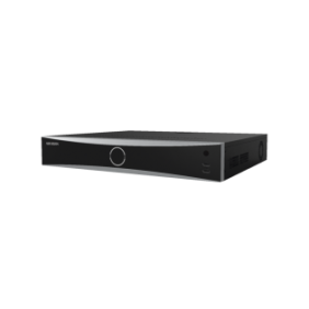 NVR 12 Megapixel (4K) / 32 canales IP / AcuSense (Evita Falsas Alarmas) / Reconocimiento Facial / 4 Bahías de Disco Duro /  HDMI en 4K / Alarmas I/O