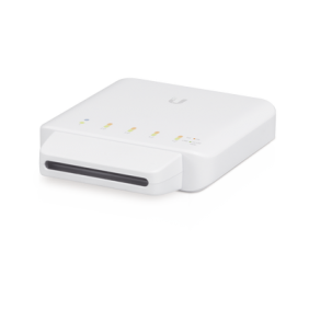 Switch UniFi FLEX de 5 puertos para semi-exterior IP55 (1 x PoE de entrada 802.3af/at/bt y 4 puertos PoE de salida 802.3af)