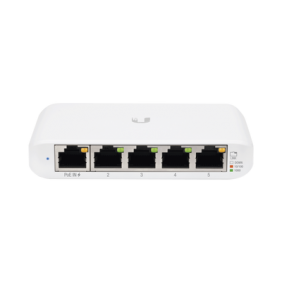 Switch UniFi Administrable Compacto de 5 Puertos 10/100/1000 Mbps, soporta entrada de PoE 802.3af/at