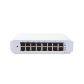 Switch UniFi Lite Administrable PoE de 16 Puertos 10/100/1000 Mbps (8 puertos 802.3af/at), 45 W 