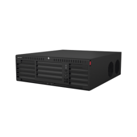 [Doble Poder de Decodificación] NVR 32 Megapixel (8K) / 64 Canales IP / AcuSense / ANPR / Conteo de Personas / Heat Map / 16 Bahías de Disco Duro / 2 Tarjetas de Red / Soporta RAID con Hot Swap / 2 HDMI en 8K / Soporta POS / Alarmas I/O / AC