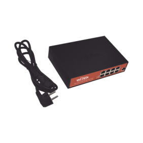  Switch Administrable de 8 puertos Gigabit Ethernet con PoE 802.3 af/at y 24V Pasivo + 2 SFP Gigabit, 150 W