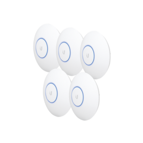 Paquete de 5 Access Point UniFi HD 802.11ac Wave 2 MU-MIMO 4X4 para alta densidad de usuarios, hasta 500 usuarios WiFi (Sin PoE´s)