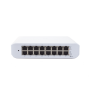 Switch UniFi Lite Administrable PoE de 16 Puertos 10/100/1000 Mbps (8 puertos 802.3af/at), 45 W 