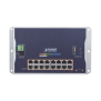 Switch Industrial Administrable Capa 2 de Pared,16 Puertos PoE 802.3at Gigabit y 2 Puertos SFP