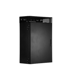 Gabinete de Montaje en Pared TrueEdge™, Con 6 UR para Equipo Activo y 6 UR para Paneles de Parcheo, Fabricado en Acero, Color Negro