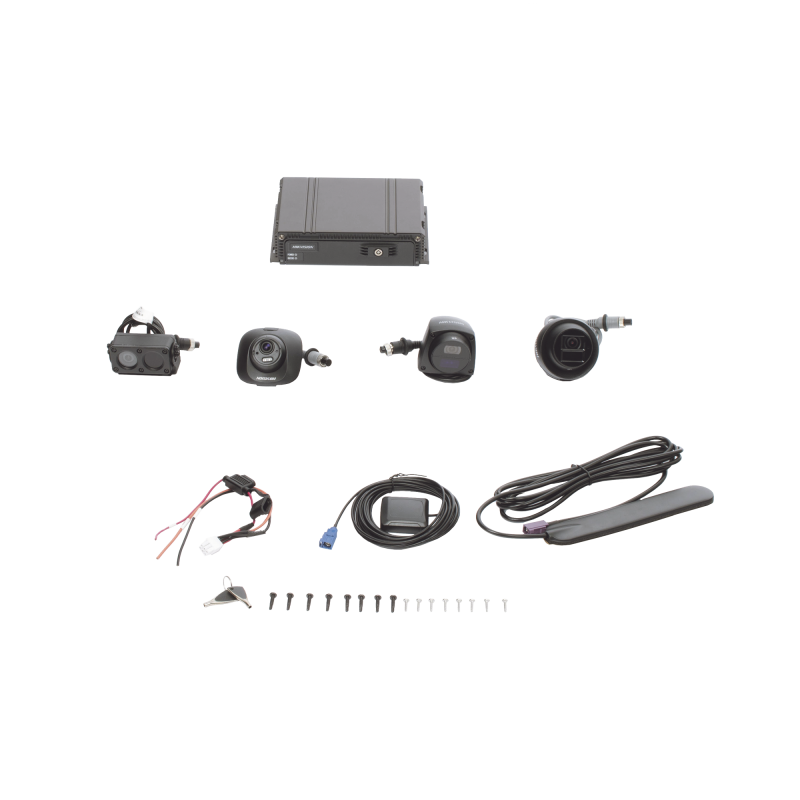 Kit DVR Móvil 1080P / Incluye 4 Cámaras TURBOHD / Soporta 4G / GPS / Soporta Memoria