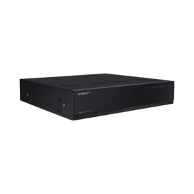 NVR de 12 Megapíxel con Wisenet Wave Embebido / Incluye 4 Licencias / 8TB Incluidos / 16 canales / 16 puertos PoE+ / H.265 & WiseStream / E/S de alarma