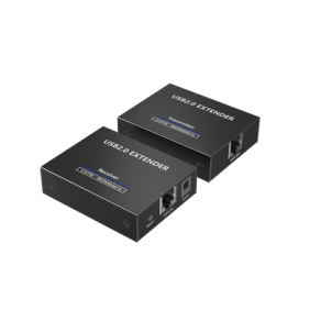 Kit EXTENSOR USB 2.0 de 4 Puertos para Distancias de Hasta  150 m / Soporta USB 2.0, USB 1.1 y USB 1.0 / UTP Cat 5e/6/6a/7 / Soporta Switch Gigabit / Ideal para Cámaras WEB, Impresoras, Escáner, Memorias, Mouse, etc.