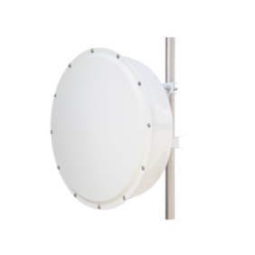 Antena direccional de alta resistencia, Ganancia 30 dBi, (4.9 -6.5 GHz), Plato hondo para mayor inmunidad al ruido, Conectores N-Hembra, Montaje y radomo incluido 