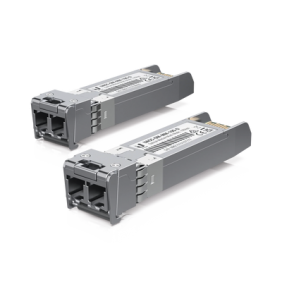 UFiber Módulo SFP+ 10G, transceptor MiniGibic MultiModo 10 Gbps, distancia 300m, conectores LC, paquete de 2 piezas