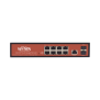  Switch Administrable de 8 puertos Gigabit Ethernet con PoE 802.3 af/at y 24V Pasivo + 2 SFP Gigabit, 150 W