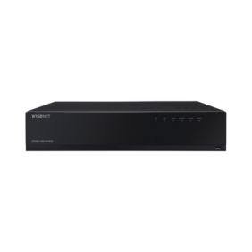 NVR de 12 Megapíxel con Wisenet Wave Embebido / Incluye 4 Licencias / 8TB Incluidos / 16 canales / 16 puertos PoE+ / H.265 & WiseStream / E/S de alarma