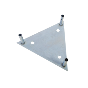 Base para Tramo STZ60G con Placa 1/2", Niple de 3/4", Galvanizado por Inmersión en Caliente.