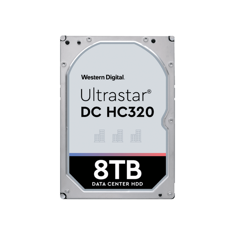 Disco Duro Enterprise 8 TB / Wester Digital (WD) / Serie Ultrastar / Recomendado para Data Center y NVRs de Alta Capacidad / Alto Performace