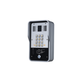Audio Portero IP  2 líneas SIP con relevador integrado, Lector RFID para acceso por clave numérica, tarjeta o llamada remota,