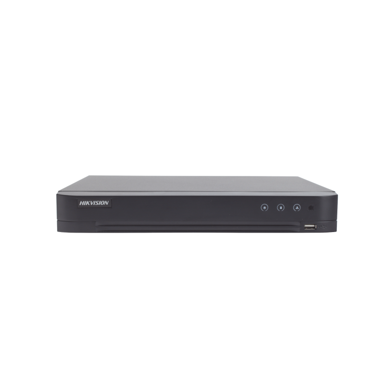 DVR 4 Canales TurboHD + 2 Canales IP / 5 Megapixel Lite - 3K Lite / Acusense (Evista falsas alarmas) / Audio por Coaxitron / 1 Bahía de Disco Duro / Salida de Video en Full HD 