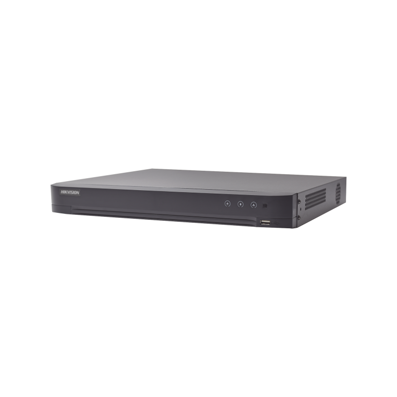 DVR 8 Canales TurboHD + 4 Canales IP / 4 Megapixel Lite - 3K Lite / Acusense (Evita Falsas Alarmas) / Audio por Coaxitron / 1 Bahía de Disco Duro / 8 Entrada de Audio Fisicas (Microfono por Separado) / H.265+ / Salida de Video en Full HD