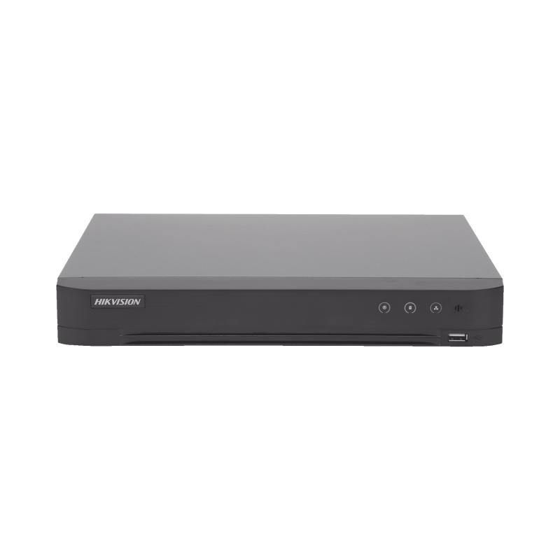 DVR 8 Canales TurboHD + 4 Canales IP / 5 Megapixel - 3K Lite / Acusense (Evita Falsas Alarmas) / Audio por Coaxitron / 1 Bahía de Disco Duro / H.265+ / Salida de Video en Full HD