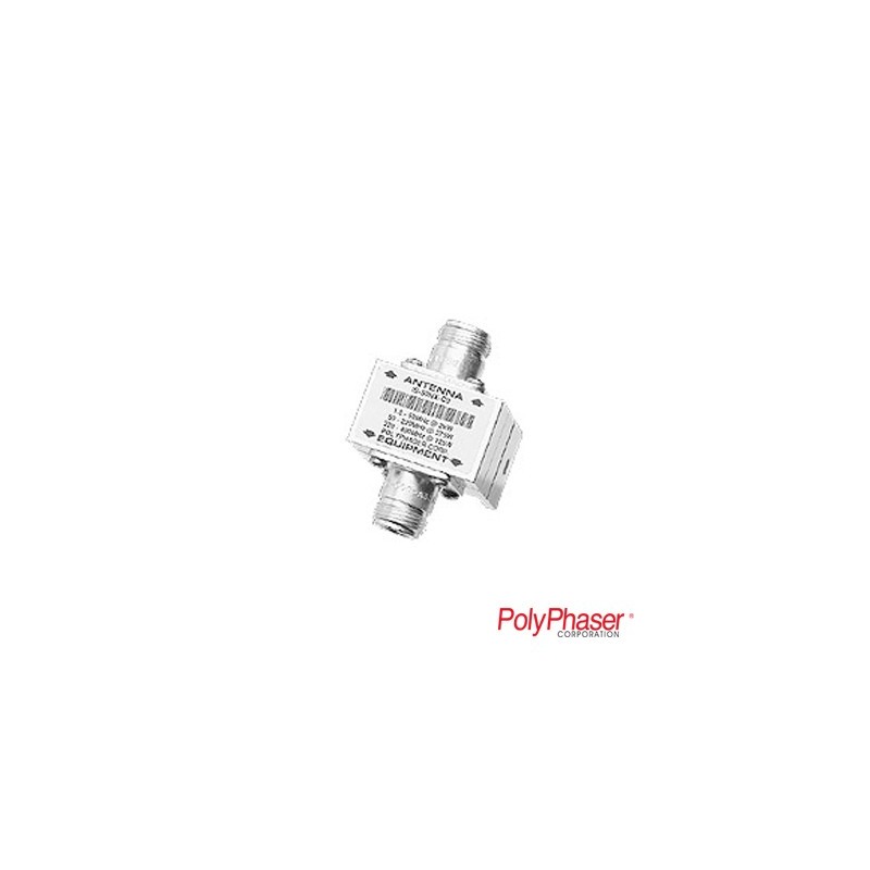 Protector RF Coaxial Para 1.5 a 700 Mhz Con Conectores N Hembra en Ambos Lados Con Ceja Lateral, 10 Años de Garantía