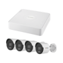 Kit IP 1080p (2 Megapixel) / NVR de 4 Canales con 4 Puertos PoE / 4 Cámaras IP Bala ColorVu Lite y ACUSENSE Lite / Micrófono Integrado