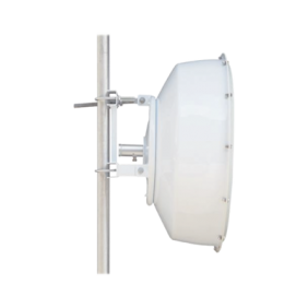 Antena direccional de alta resistencia, Ganancia 30 dBi, (4.9 -6.4 GHz), Plato hondo para mayor inmunidad al ruido, Conectores