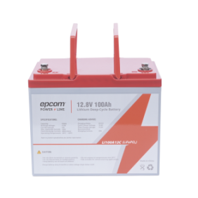 Batería de Litio Ciclo Profundo 12.8 Vcc 100Ah (LiFePO4) Máximo 100 A de Descarga