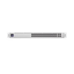 UniFi Switch PRO Aggregation Capa 3 para fibra óptica con 28 puertos SFP+ (10G) y 4 puertos SFP28 (25G), pantalla