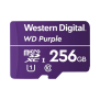 Memoria microSD de 256 GB PURPLE, Especializada Para Videovigilancia, 10 VECES MAYOR DURACIÓN, 3 AÑOS DE GARANTIA