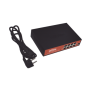 Switch Administrable de 8 puertos Gigabit Ethernet con PoE 802.3 af/at y 24V Pasivo + 2 SFP Gigabit, 150