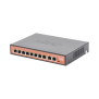 Switch PoE No administrable / PoE de Largo Alcance Hasta 250m / 4 Puertos PoE 10/100Mbps (Puerto 1 Hasta 60W, Puertos 2 al 8 Hasta 30W) + 2 Puertos Gigabit Uplink / Presupuesto 120 W / Plug and Play