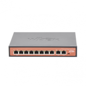 Switch PoE No administrable / PoE de Largo Alcance Hasta 250m / 8 Puertos PoE 10/100Mbps (Puerto 1 Hasta 60W, Puertos 2 al 8 Hasta 30W) + 2 Puertos Gigabit Uplink / Presupuesto 120 W / Plug and Play