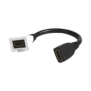 Adaptador HDMI con Pigtail Hembra-Hembra, Para vídeo 720, 1080p, 4K UHD Compatible con Faceplates MAX Siemon de 2 salidas, Color Blanco