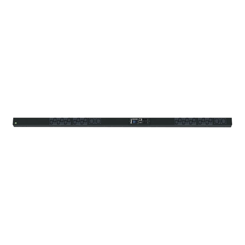 PDU Monitoreable (MI) para Distribución de Energía, Enchufe de Entrada NEMA L6-20P, Con 20 Salidas C13 y 4 C19, de Instalación Vertical, 120 o 220 Vca, 20 Amp