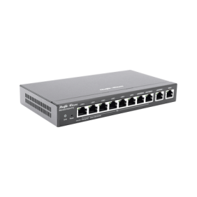 Router Balanceador Administrable , 6 puertos LAN  y 2 puertos LAN/WAN POE+ af/at gigabit hasta 110w, 1 puertos LAN/WAN gigabit y 1 Puerto WAN gigabit, hasta 350 clientes con desempeño de 1.5 Gbps asimétricos