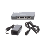 Switch Administrable PoE con 5 puertos Gigabit, 4 PoE 802.3af/at, gestión gratuita desde la nube, 54w