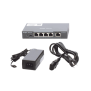 Switch Administrable PoE con 5 puertos Gigabit, 4 PoE 802.3af/at, gestión gratuita desde la nube,