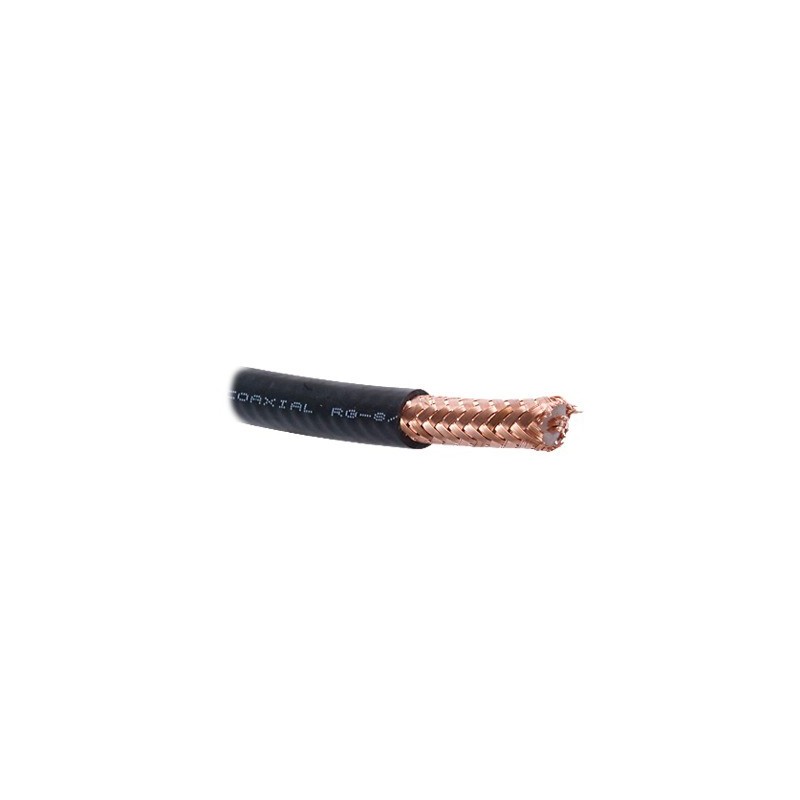 Cable Coaxial RG8, 305M, 50 OHMS, 4.1DB, Malla de Cobre al 97 %, Hecho en México / Intemperie