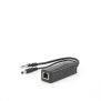 Cable divisor PoE pasivo de 48-55 Vcc @ 12 Vcc, 2 A. Aplicaciones como adaptar micrófonos en cámaras