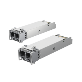 UFiber Módulo SFP, transceptor MiniGibic MultiModo 1.25 Gbps, distancia 550m, conectores LC, paquete de 2 piezas